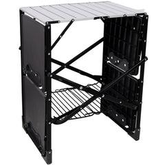 Folding Camping Kitchen Table - Portable Outdoor Cooking Station