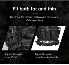 6000D Nylon Tactical Camouflage Multi-Pocket Gear Vest