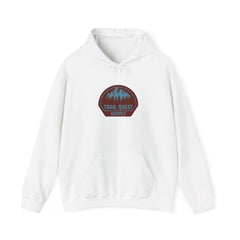 Trail Quest Supply Hoodie — Outdoor Adventure Mountain Logo Sweatshirt