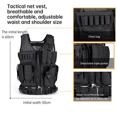 6000D Nylon Tactical Camouflage Multi-Pocket Gear Vest