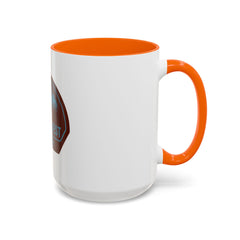 Trail Quest Supply Coffee Mug — Outdoor Adventure Mountain & Pine Trees Accent Mug (11/15oz)