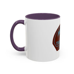 Trail Quest Supply Coffee Mug — Outdoor Adventure Mountain & Pine Trees Accent Mug (11/15oz)