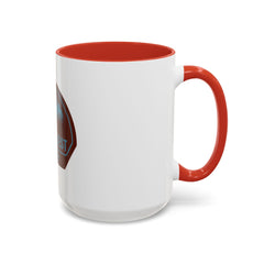 Trail Quest Supply Coffee Mug — Outdoor Adventure Mountain & Pine Trees Accent Mug (11/15oz)