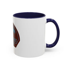 Trail Quest Supply Coffee Mug — Outdoor Adventure Mountain & Pine Trees Accent Mug (11/15oz)