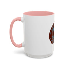 Trail Quest Supply Coffee Mug — Outdoor Adventure Mountain & Pine Trees Accent Mug (11/15oz)