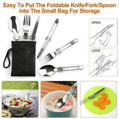 16pcs Camping Cookware Set with Kettle and Stove Pot