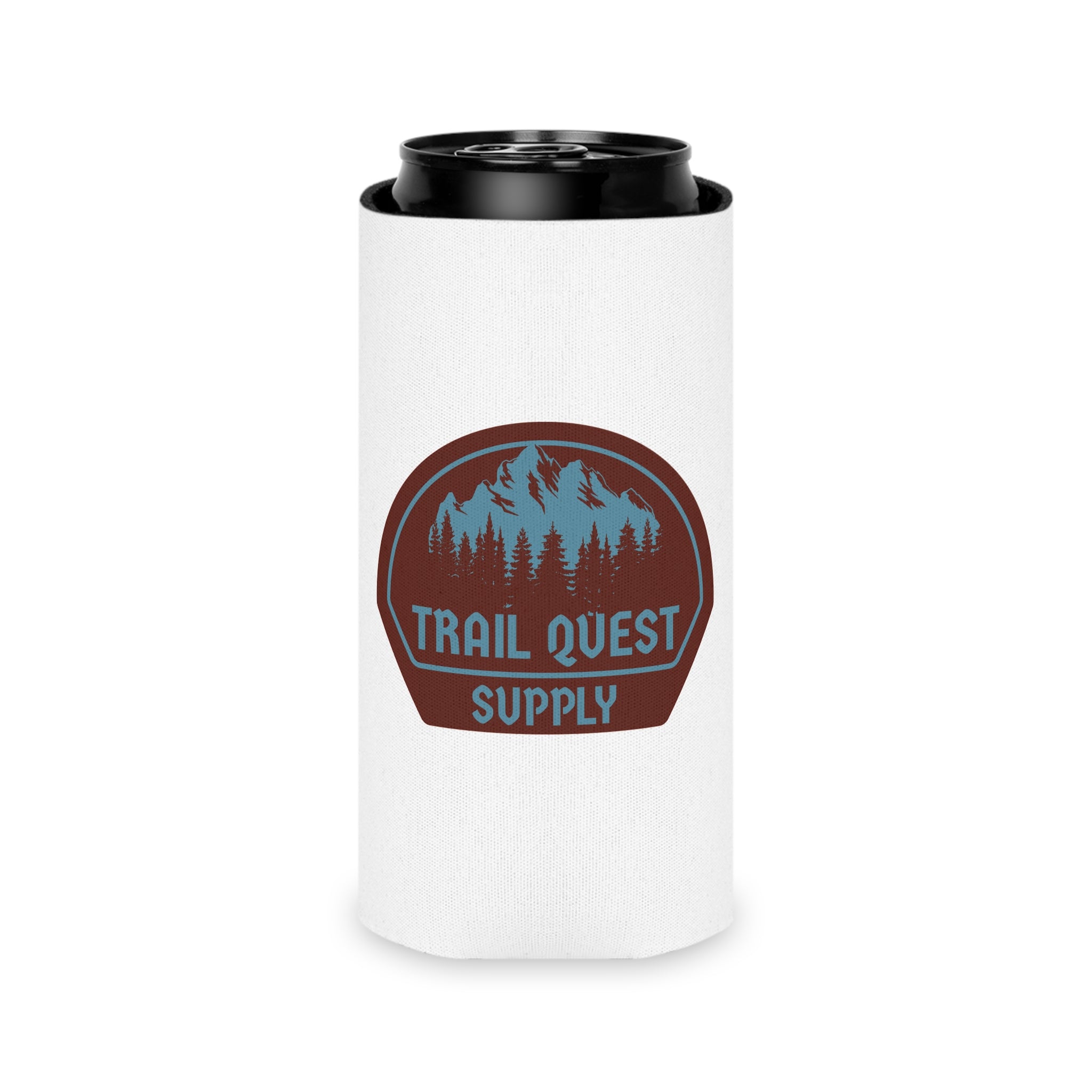 Can Cooler — Trail Quest Supply Mountain Badge Koozie