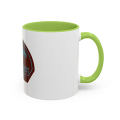 Trail Quest Supply Coffee Mug — Outdoor Adventure Mountain & Pine Trees Accent Mug (11/15oz)
