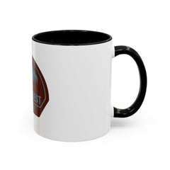 Trail Quest Supply Coffee Mug — Outdoor Adventure Mountain & Pine Trees Accent Mug (11/15oz)
