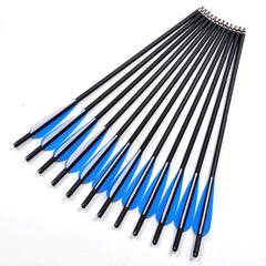 12Pcs Carbon Crossbow Bolts Archery Hunting Arrows