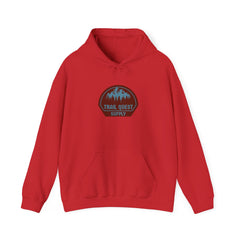 Trail Quest Supply Hoodie — Outdoor Adventure Mountain Logo Sweatshirt