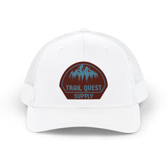 Trail Quest Supply Snapback Trucker Cap – Outdoor Adventure Patch Hat