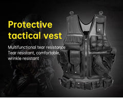 6000D Nylon Tactical Camouflage Multi-Pocket Gear Vest