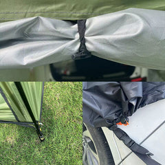 Outdoor Car Trunk Tent With Sun Resistant Canopy