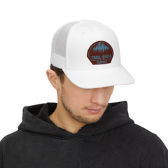 Trail Quest Supply Snapback Trucker Cap – Outdoor Adventure Patch Hat