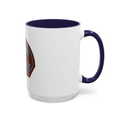 Trail Quest Supply Coffee Mug — Outdoor Adventure Mountain & Pine Trees Accent Mug (11/15oz)