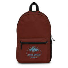 Trail Quest Supply Backpack — Outdoor Hiking Daypack with Forest Logo
