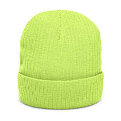 Embroidered Ribbed Knit Beanie — Trail Quest Supply Patch