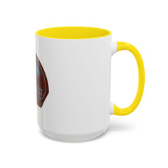 Trail Quest Supply Coffee Mug — Outdoor Adventure Mountain & Pine Trees Accent Mug (11/15oz)