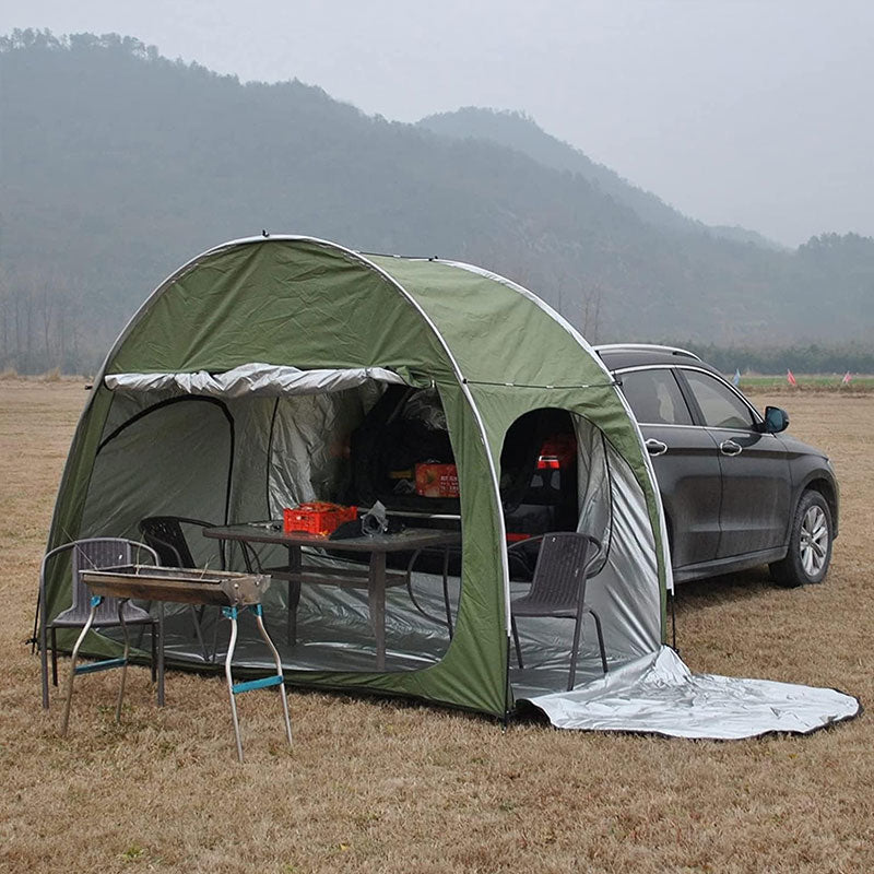 Outdoor Car Trunk Tent With Sun Resistant Canopy