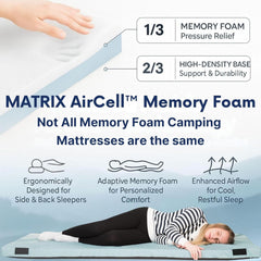 Matrix Air-Cell Memory Foam Camping Mattress
