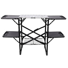Folding Camping Kitchen Table - Portable Outdoor Cooking Station