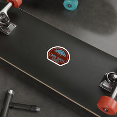 Trail Quest Supply Die-Cut Sticker — Outdoor Hiking Mountains & Pines Badge