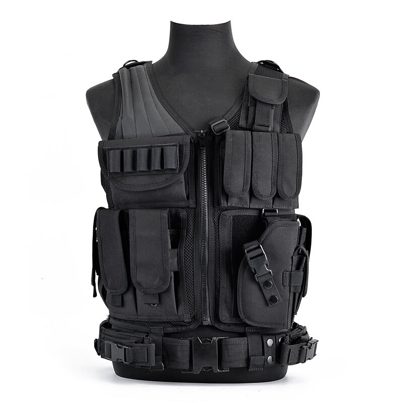 6000D Nylon Tactical Camouflage Multi-Pocket Gear Vest