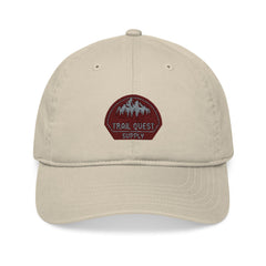 Embroidered 'Trail Ranger' Organic Baseball Cap — Eco-Friendly Hiking Hat