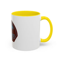 Trail Quest Supply Coffee Mug — Outdoor Adventure Mountain & Pine Trees Accent Mug (11/15oz)