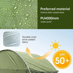 Outdoor Car Trunk Tent With Sun Resistant Canopy