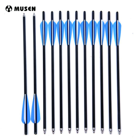 12Pcs Carbon Crossbow Bolts Archery Hunting Arrows