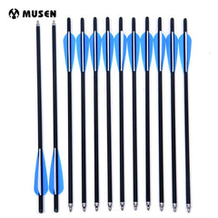 12Pcs Carbon Crossbow Bolts Archery Hunting Arrows