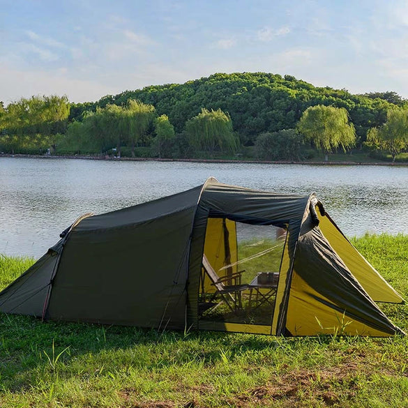 Portable Folding Thickened Tunnel Family Camping Tent