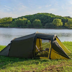 Portable Folding Thickened Tunnel Family Camping Tent
