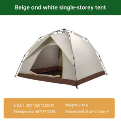 Automatic Open Waterproof Camping Tent Sun Shelter