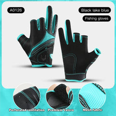 Three Finger Anti Slip Fishing Gloves Wear Resistant