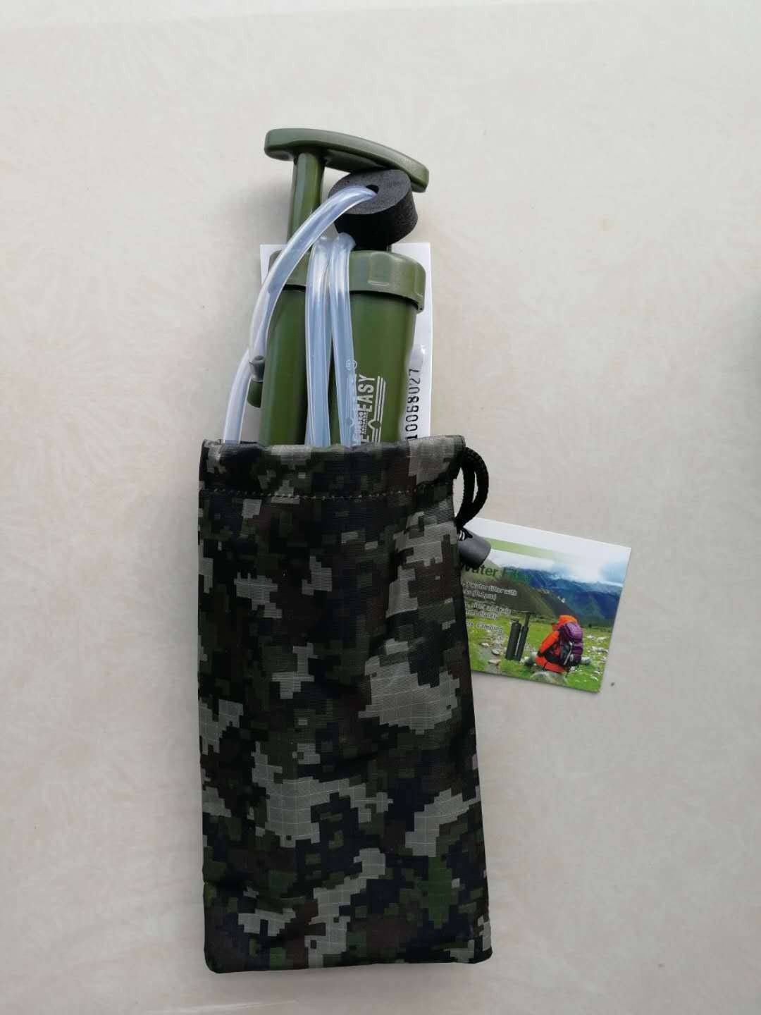 Outdoor Wilderness Survival Portable Water Purifier Pump Filter