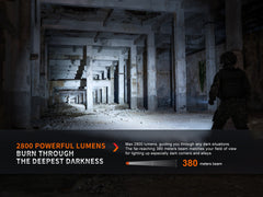 PD36R Pro 2800 Lumen Rechargeable Tactical Flashlight