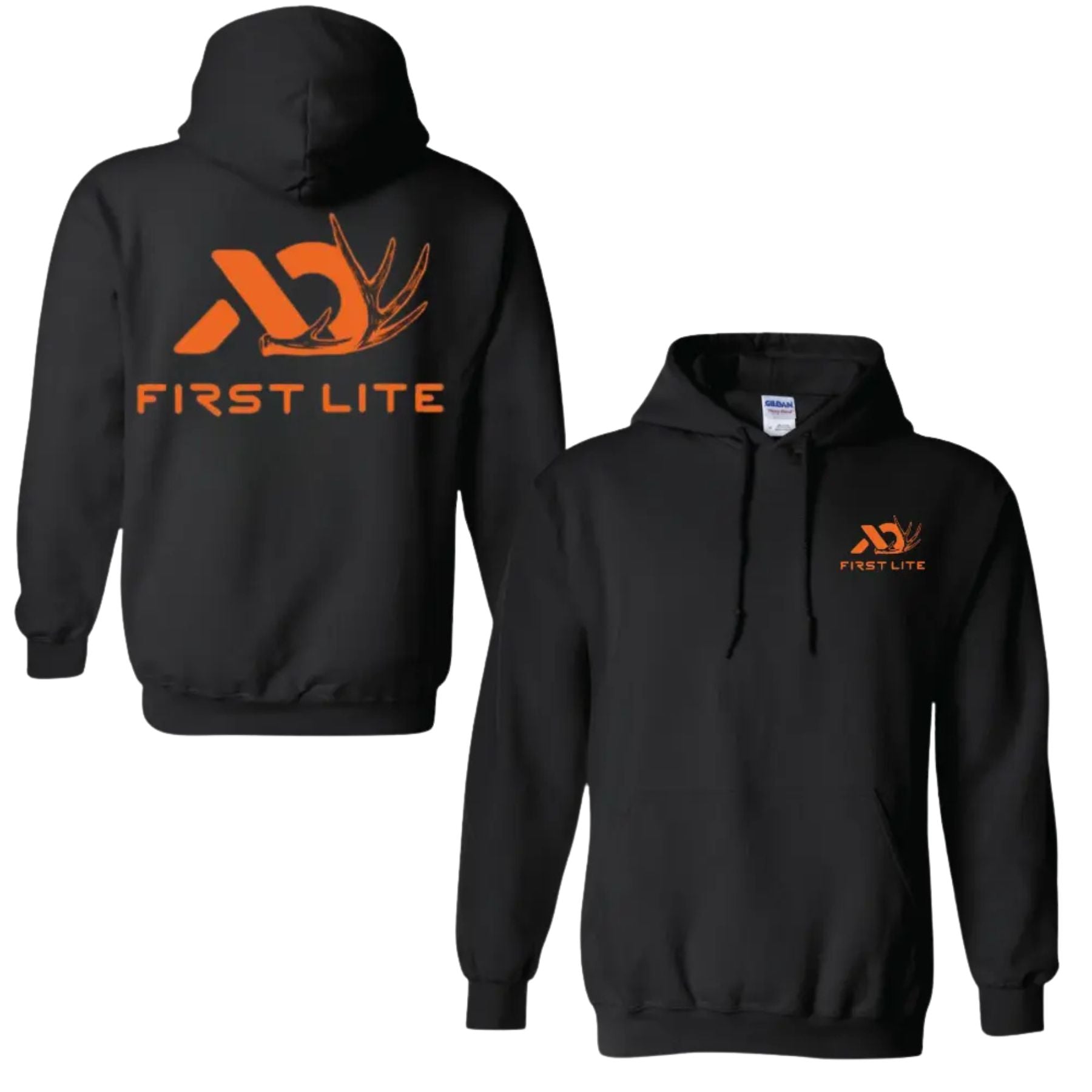First Lite Logo Hunting Hoodie – 2-Sides Design, Unisex Outdoor Gear Pullover, Gift for Him & Her