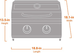 G22 | Stainless Tabletop Propane Gas Grill