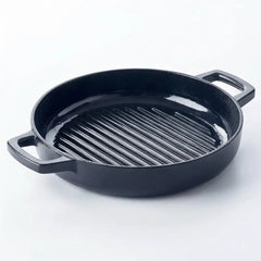 Enameled Cast Iron Grill Pan, 11"