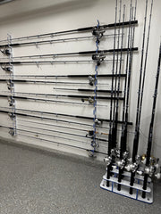 Made in the USA Premium Fishing Rod Racks | Wall or Ceiling or Boat Mounted
