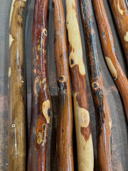 Handmade Ozark Hardwood Hiking Stick – Wooden Walking Stick (36"–72") – Heavy-Duty Trekking Staff for Hiking, Backpacking & Trail Support – Made in USA