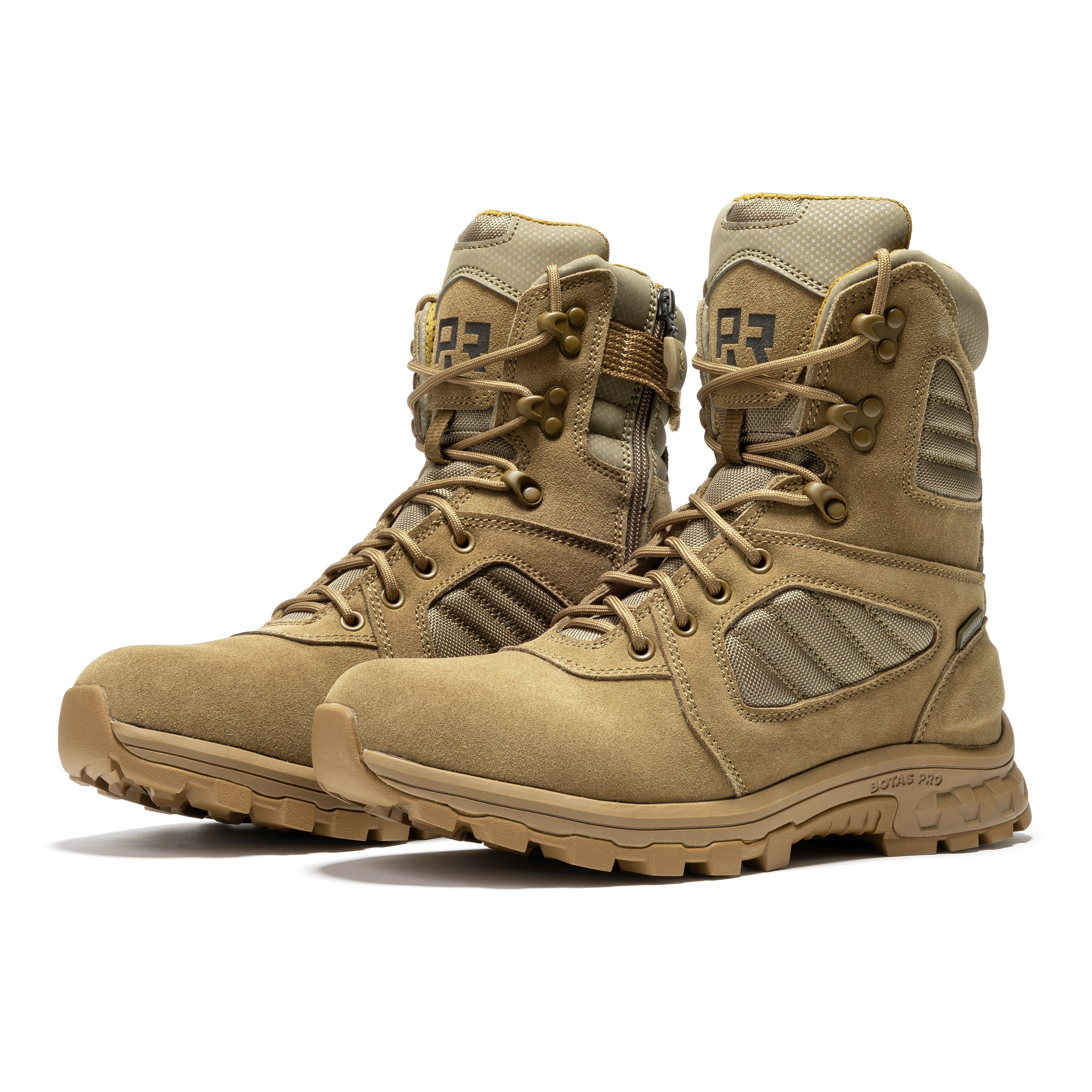 ROCKROOSTER Burano Coyote 8 inch Suede Leather Waterproof Tactical & Military Boots AB540