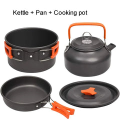 Camping Cooking Set Outdoor Aluminum Lightweight Equipment Camping
