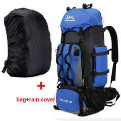 90L Waterproof Hiking Camping Trekking Backpack Rucksack