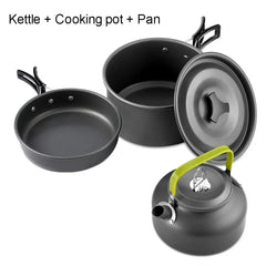 Camping Cooking Set Outdoor Aluminum Lightweight Equipment Camping