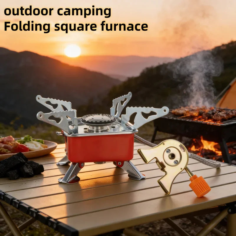 Portable Foldable Windproof Camping Gas Burner Stove