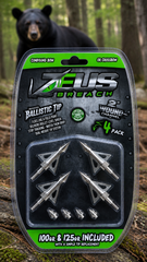 ZEUS BREACH BROADHEADS (4 PACK)-COMES WITH BOTH 100/125 GR TIPS
